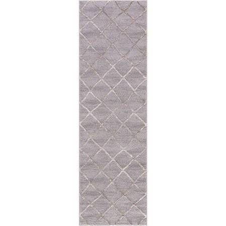 CONCORD GLOBAL TRADING Concord Global 29702 2 ft. 3 in. x 7 ft. 3 in. Thema Teo - Beige; Gray 29702
